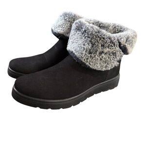 Fly Flot Italian Black Faux Fur Winter Boots, NWOTS, size 40 (9)